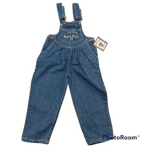 Vintage dead stock EZ Spirit overalls with embroidery